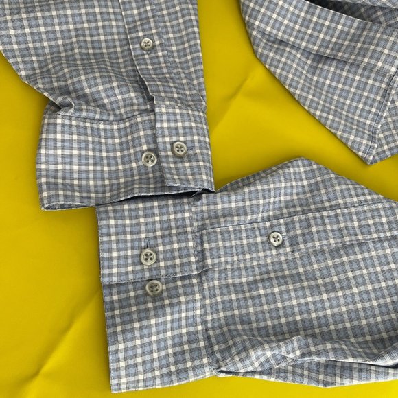 Van Heusen Flex Regular Fit Stretch Shirt, Blue Gray and White, Size 2XL - Picture 7 of 7